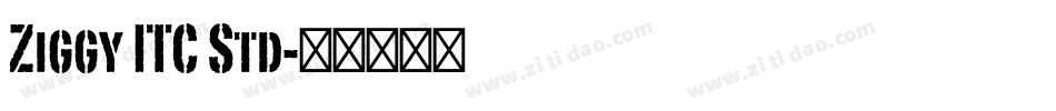 Ziggy ITC Std字体转换